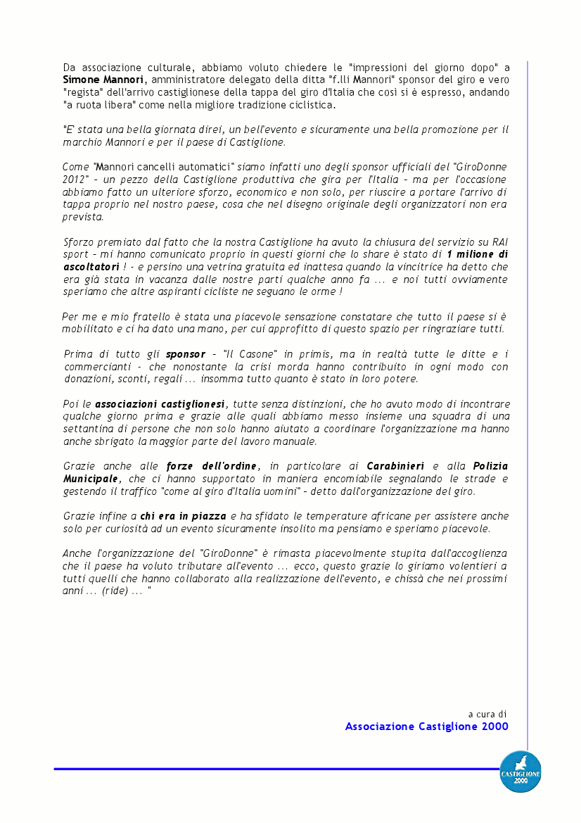 Giro Donne 2012 - 2