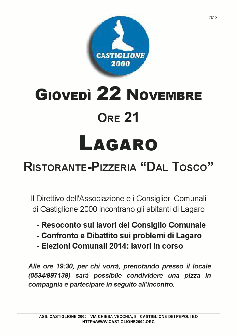 Incontro Lagaro