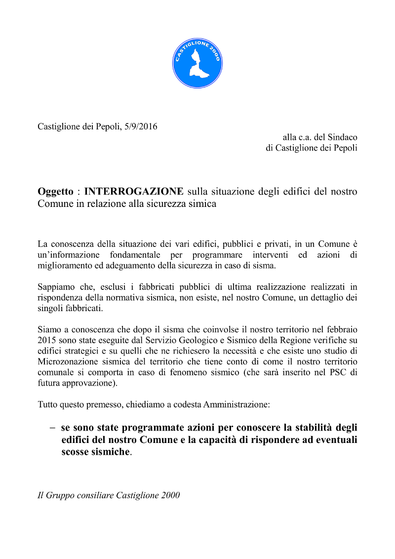 Interrogazione