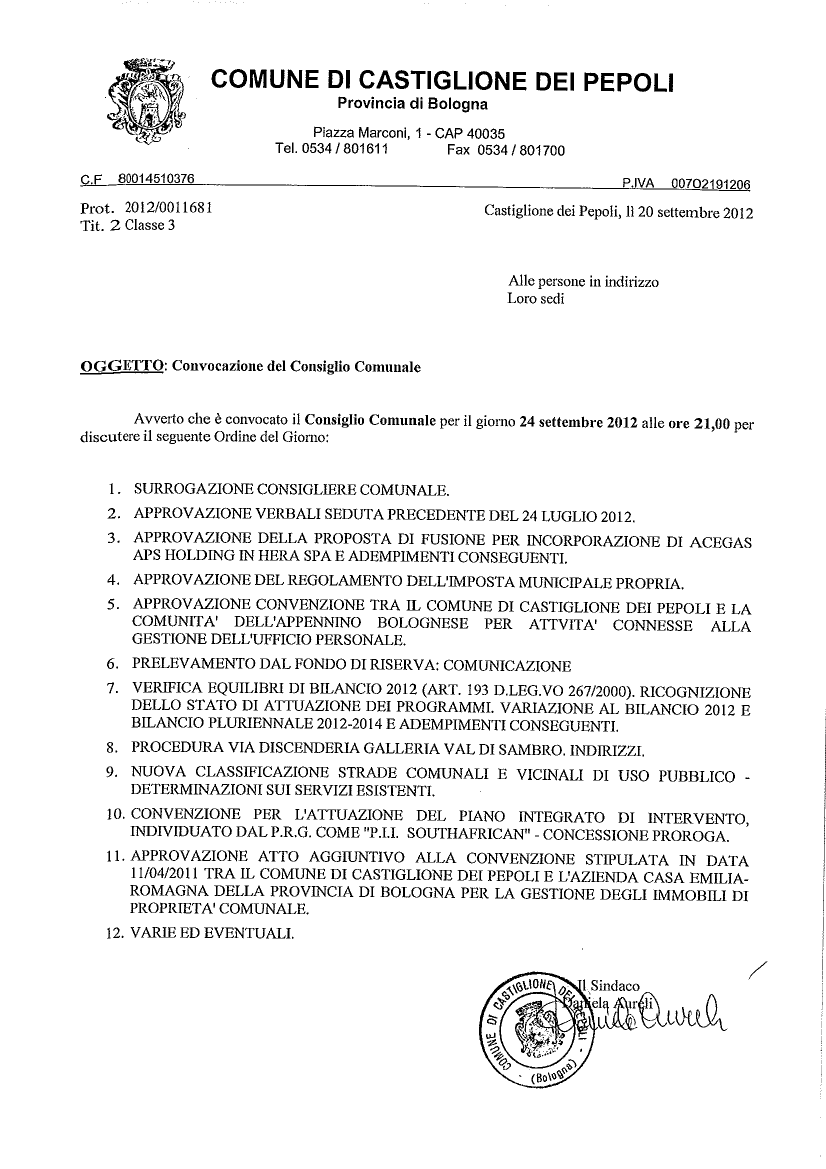 Consiglio Comunale