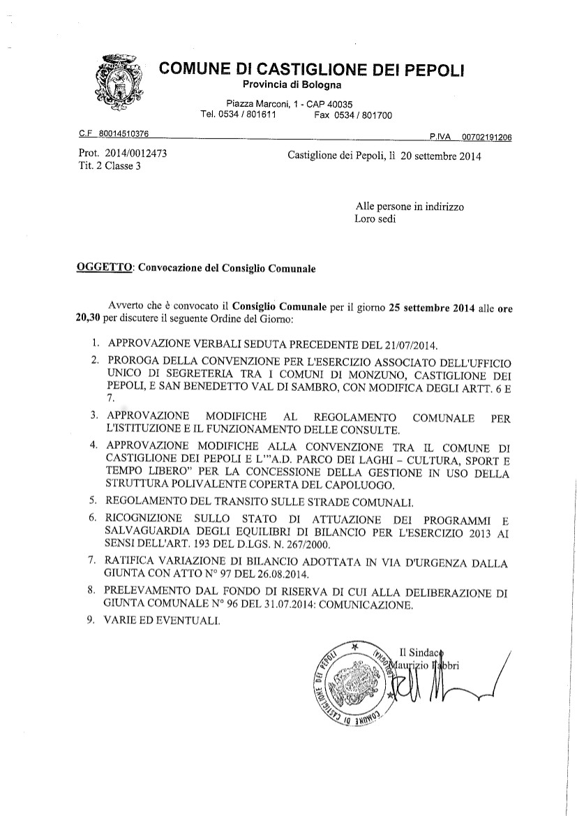 Consiglio Comunale 