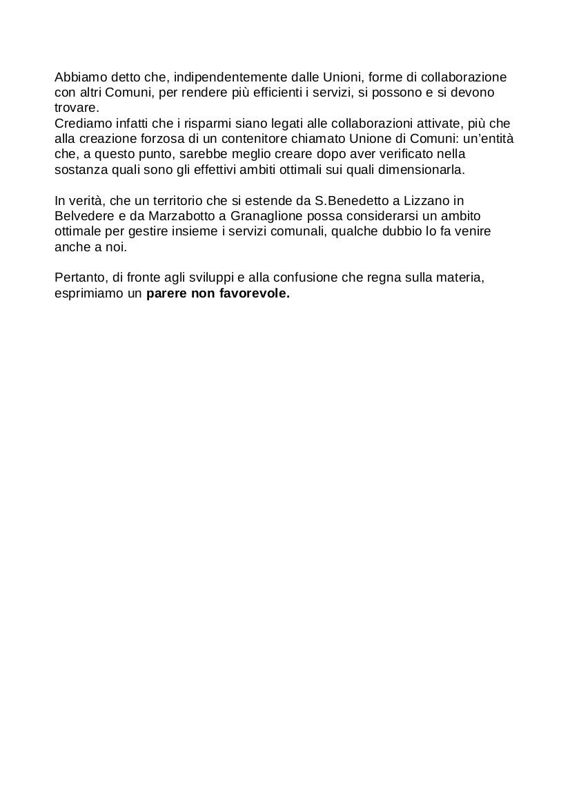 Parere Unione 3