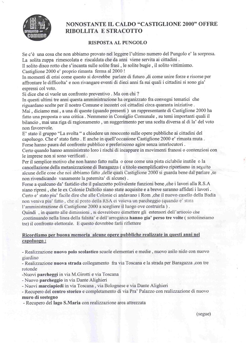 Risposta PC Risposta PC